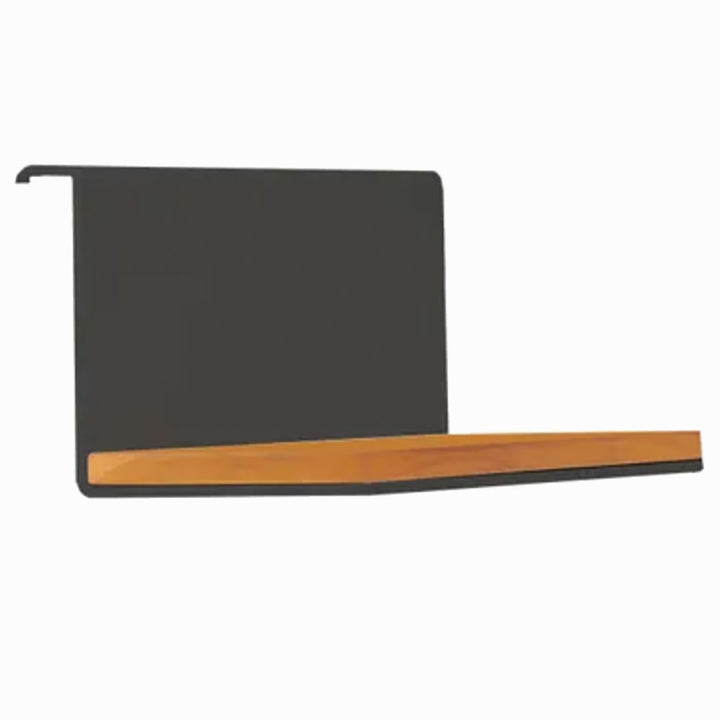 Aluminum Room Divider Accessory Shelf with teak accent for sturdy, durable, and weather-resistant outdoor or indoor use