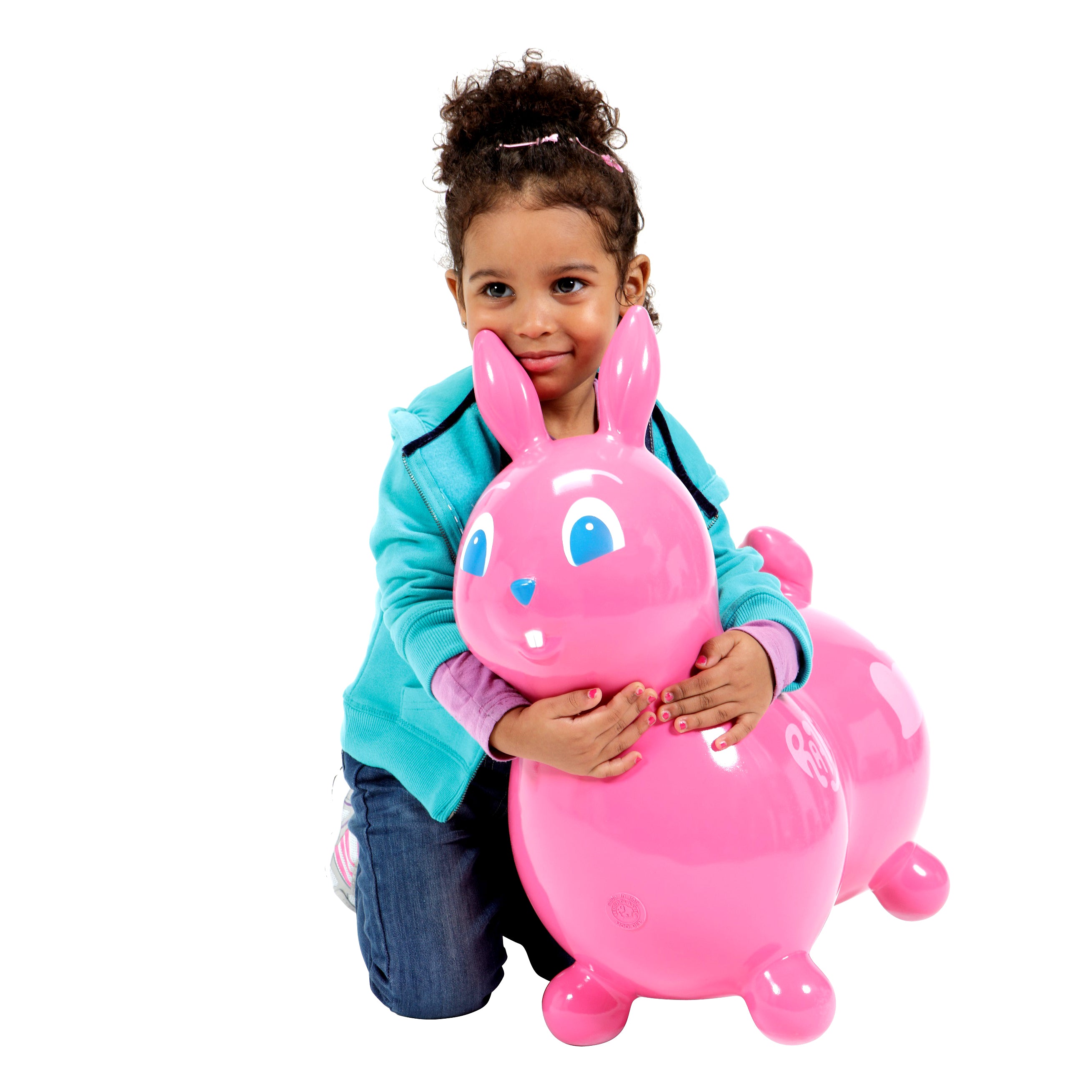The Raffy Bounce Toy belongs to the family of our inflatable Rody bounce toys and has the same features as our popular Rody Horse. Raffy promotes active playtime. It helps develop children’s balance, motor skills and body coordination. Thanks to the removable bases (not included), you can turn your Raffy into a rocking or a wheeled ride on!