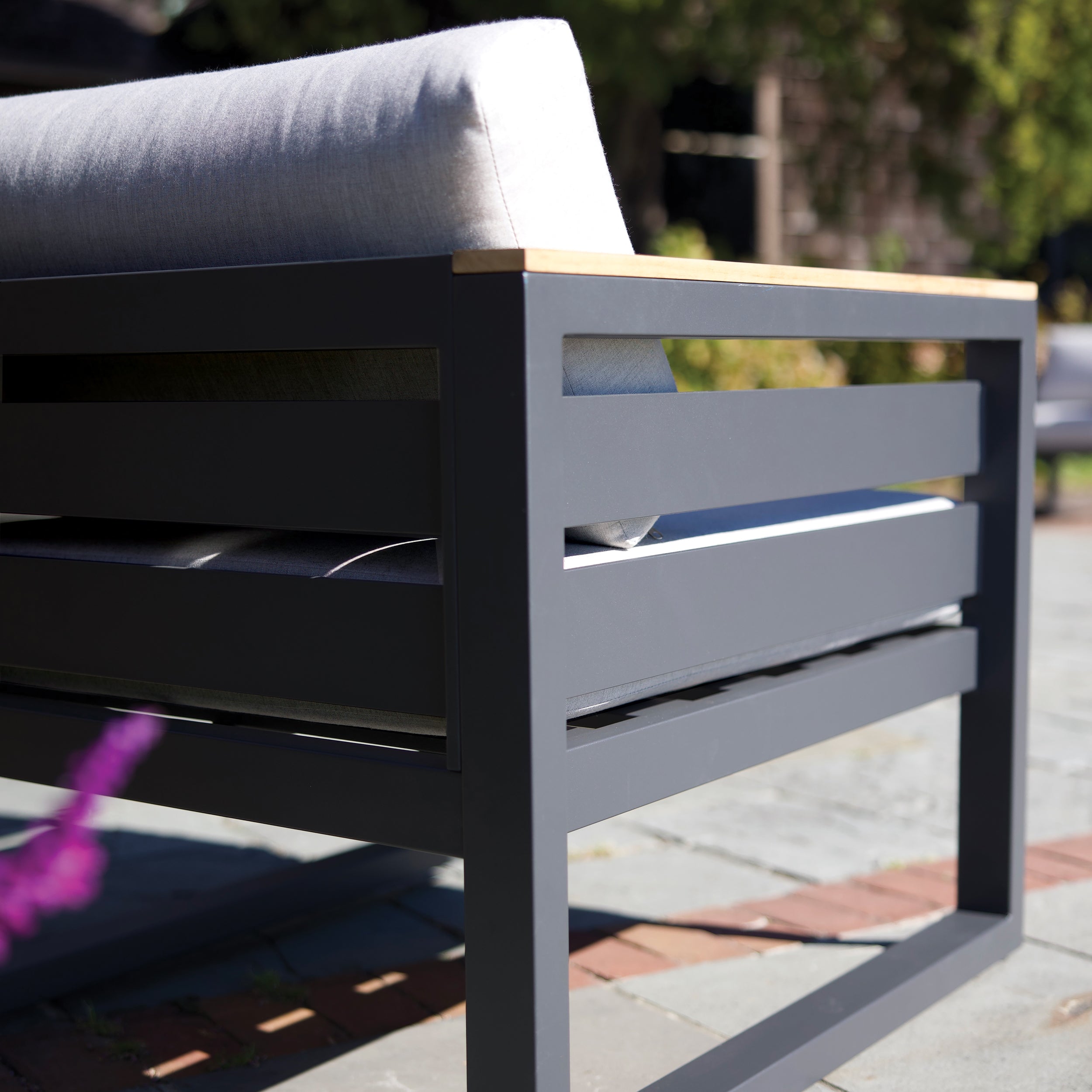 Mix and match the Elba Comfort Collection pieces to create the perfect combination for your patio space.