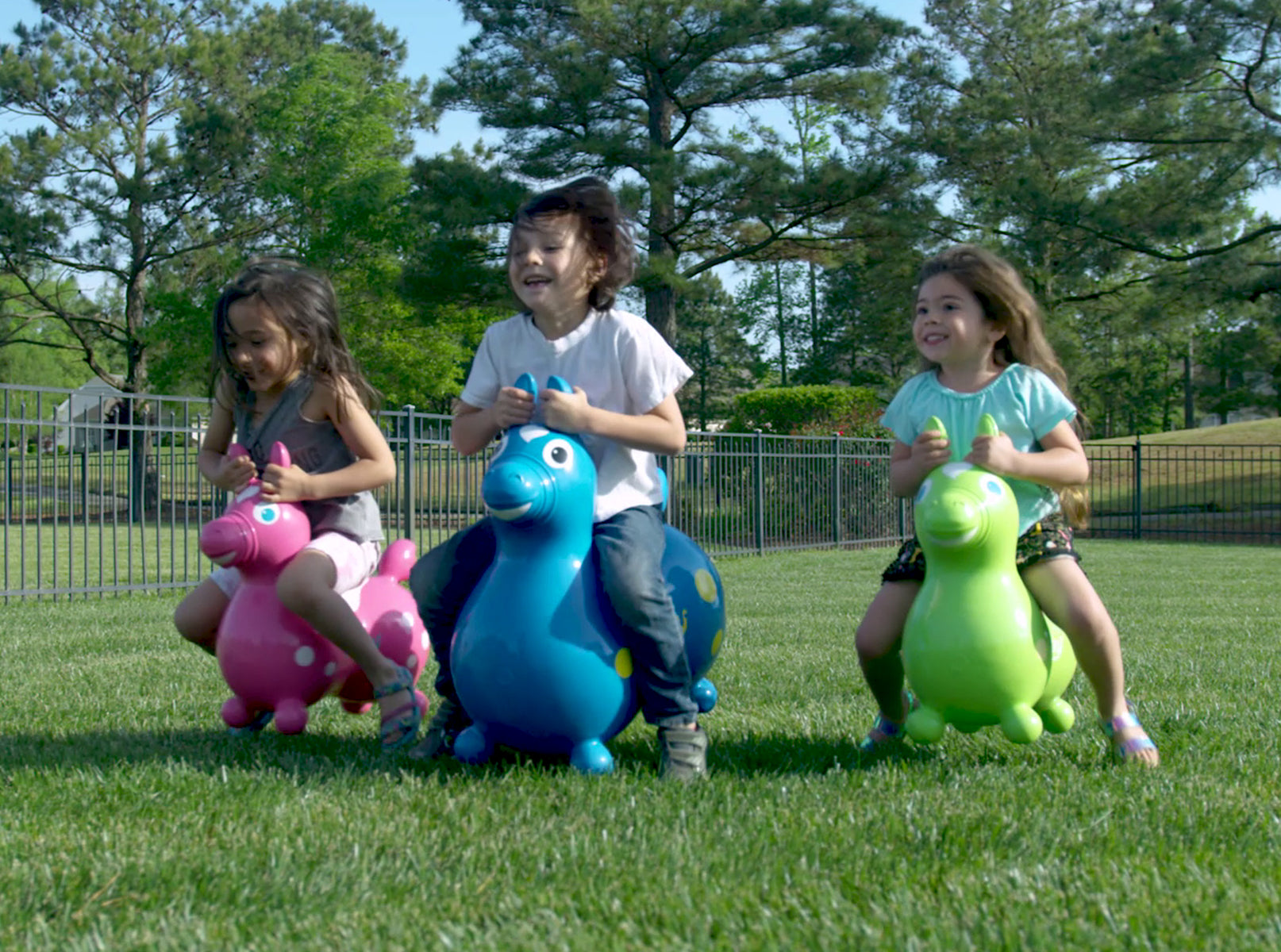 Children play on Rody Bounce Horse Toys