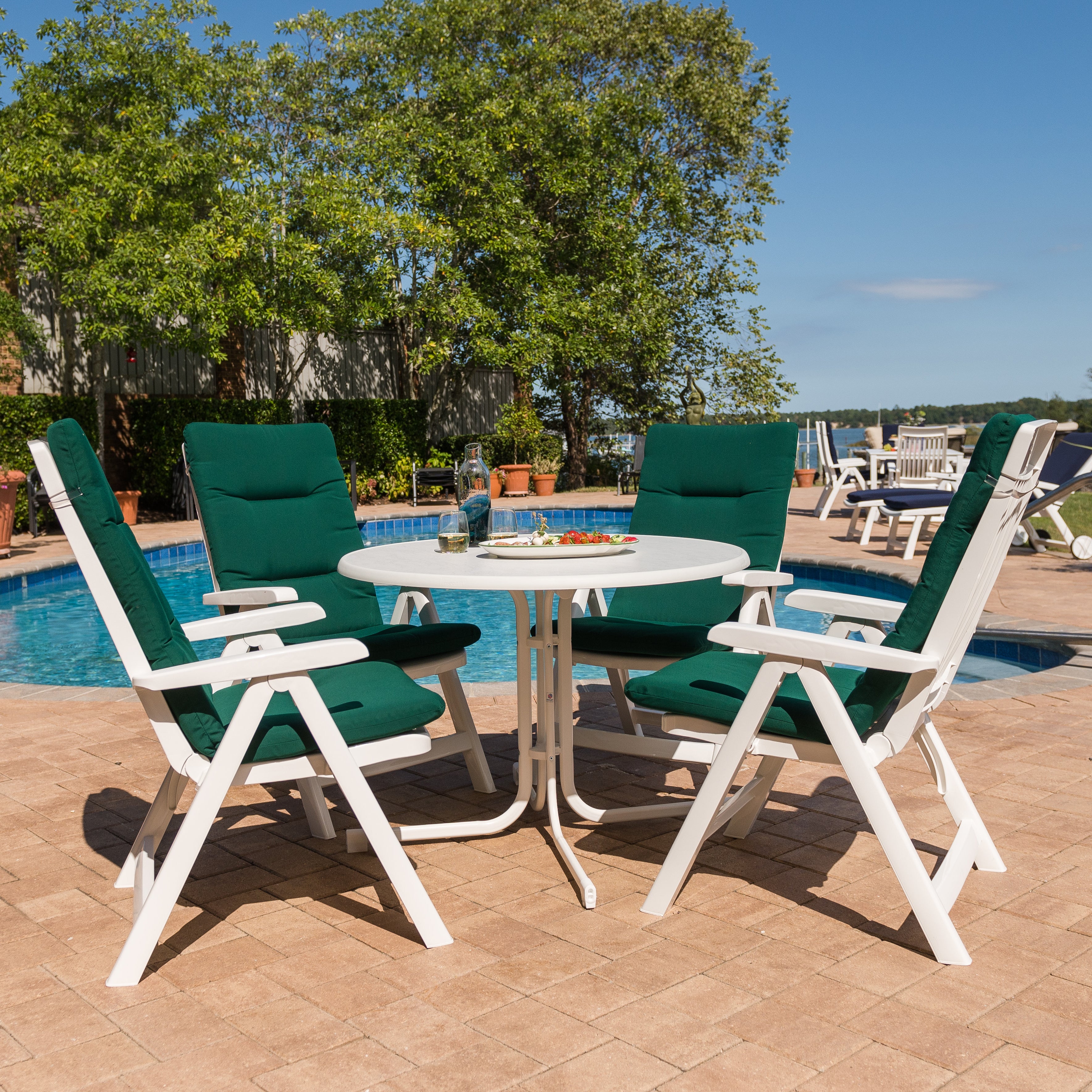 Resin table and sales chairs garden furniture