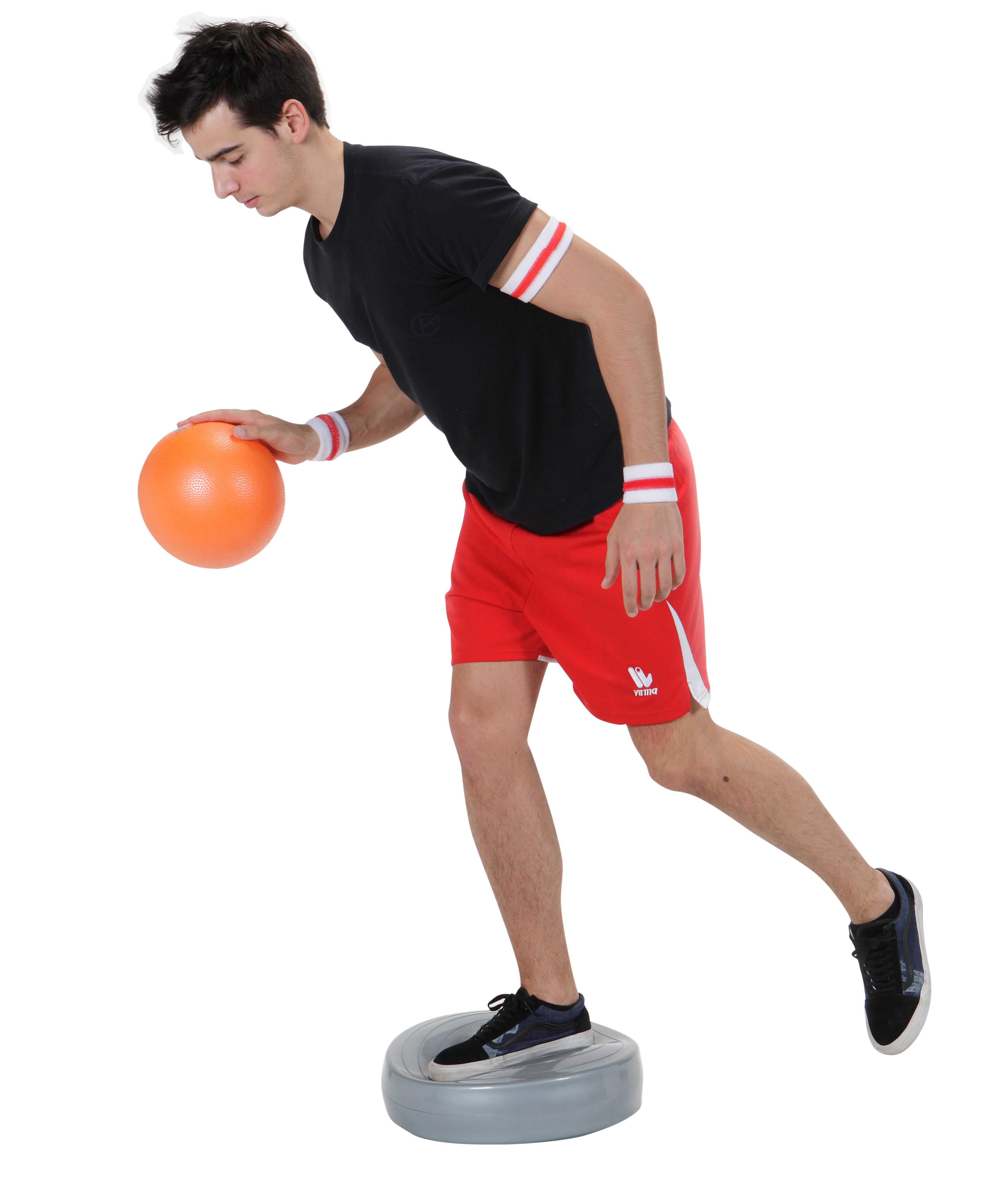 This proprioception board is a valid tool for training and rehabilitation as it allows different kinds of exercises to improve balance, muscle tone and posture. The Stability Wheel can be used in different training programs as basket, tennis and volleyball. It is also suitable for ski gymnastics. Inflate the product to the needed stability level.