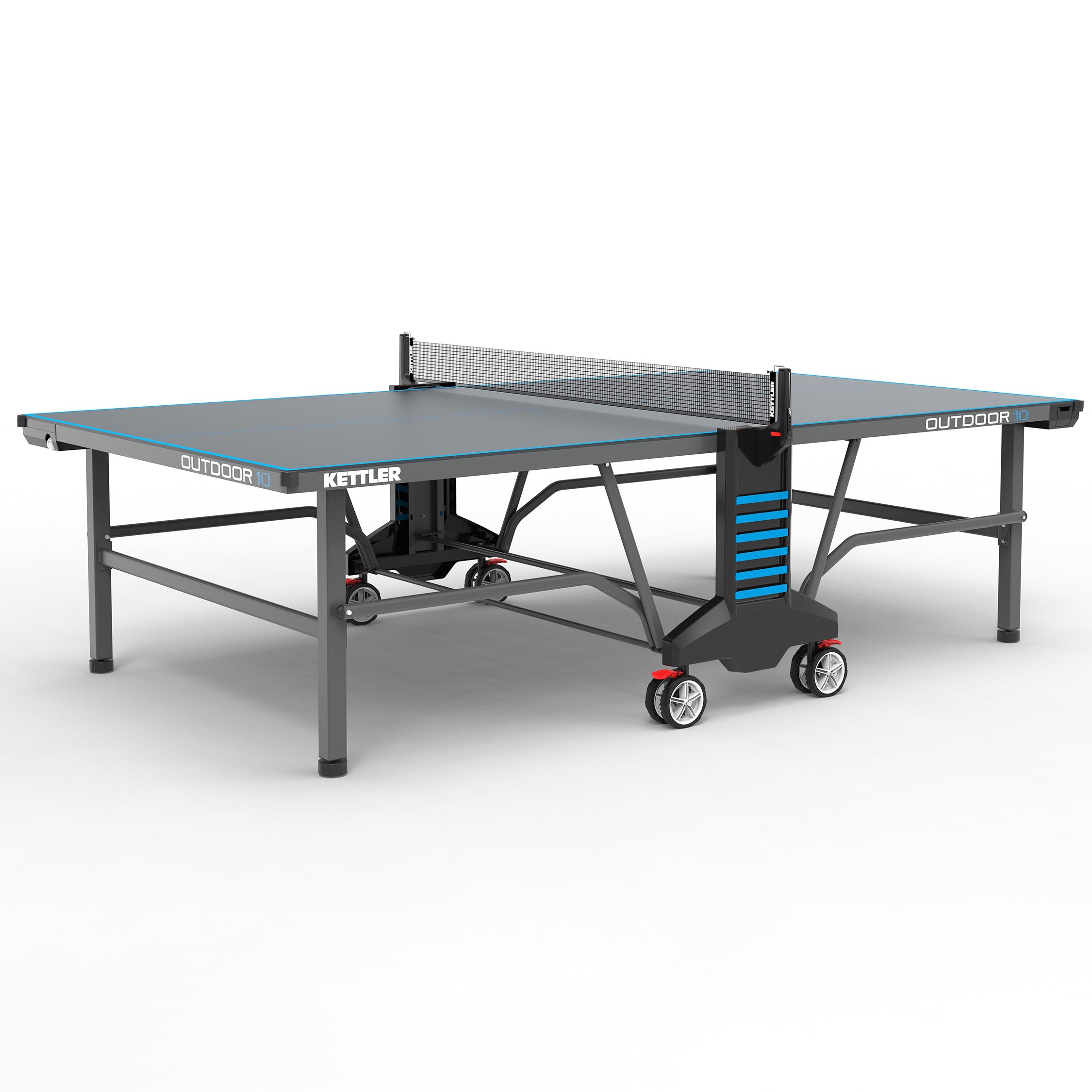 High quality outdoor table tennis table in play position