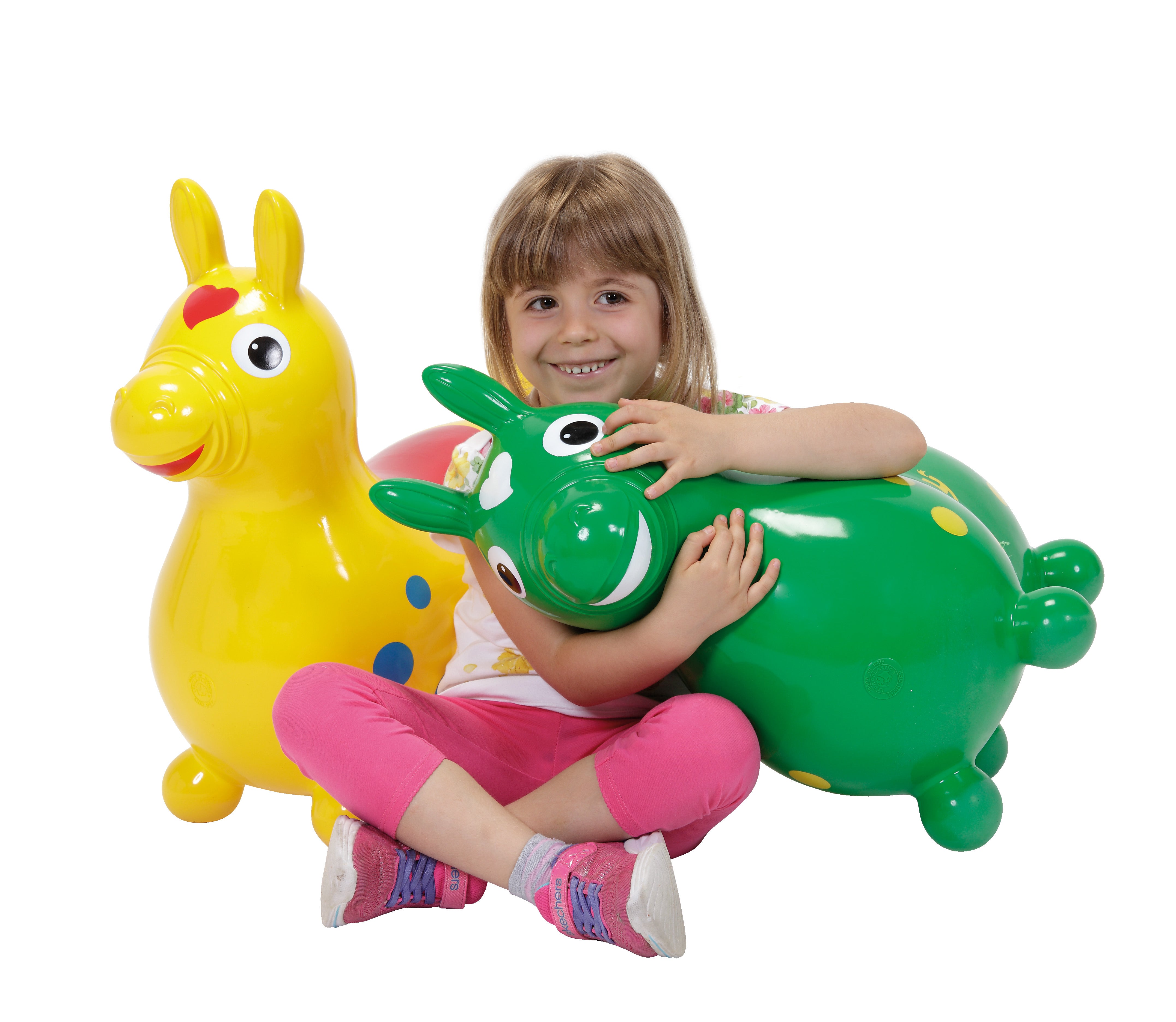 The Rody Inflatable Bounce Horse promotes active playtime while developing children’s balance, motor skills and body coordination. The Rody Horse has been adopted in many nursery schools as a psycho-motor tool, and also used by therapists to enhance language, memory, and perception skills. However, it's mainly a fun and relaxing toy to get your child active.