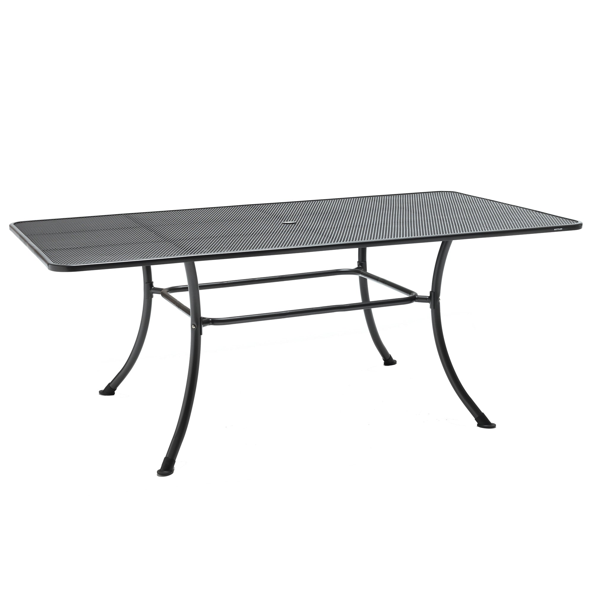 79" x 40" Wrought Iron Mesh Top Table
