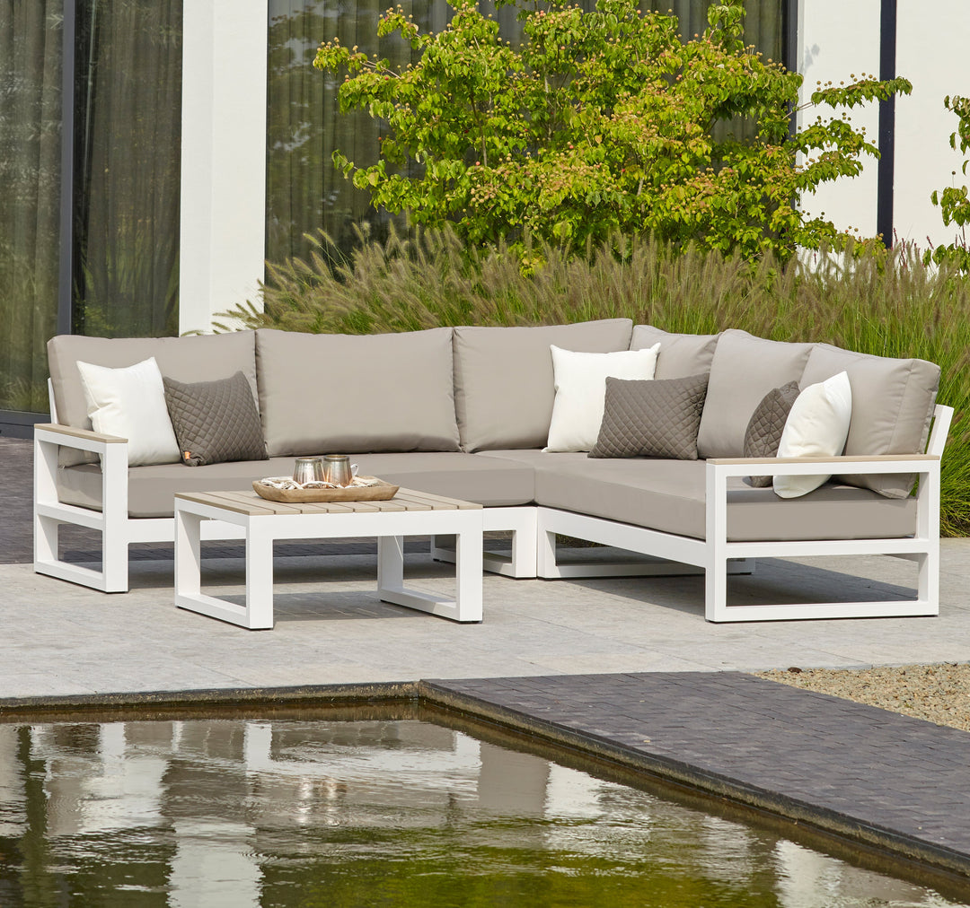 LIfe Outdoor Living Mallorca Collection patio set in white