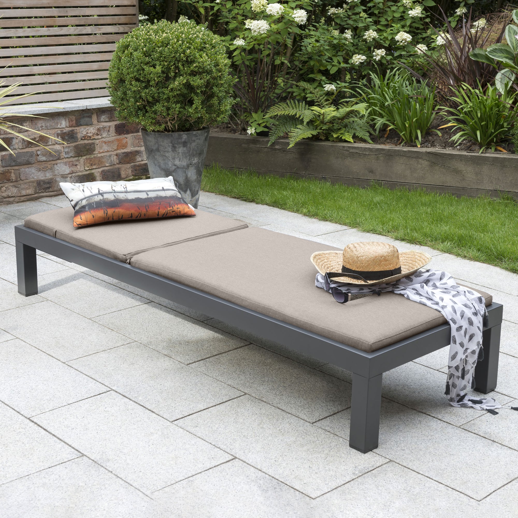 Elba Multi-Position Lounger with Cushion