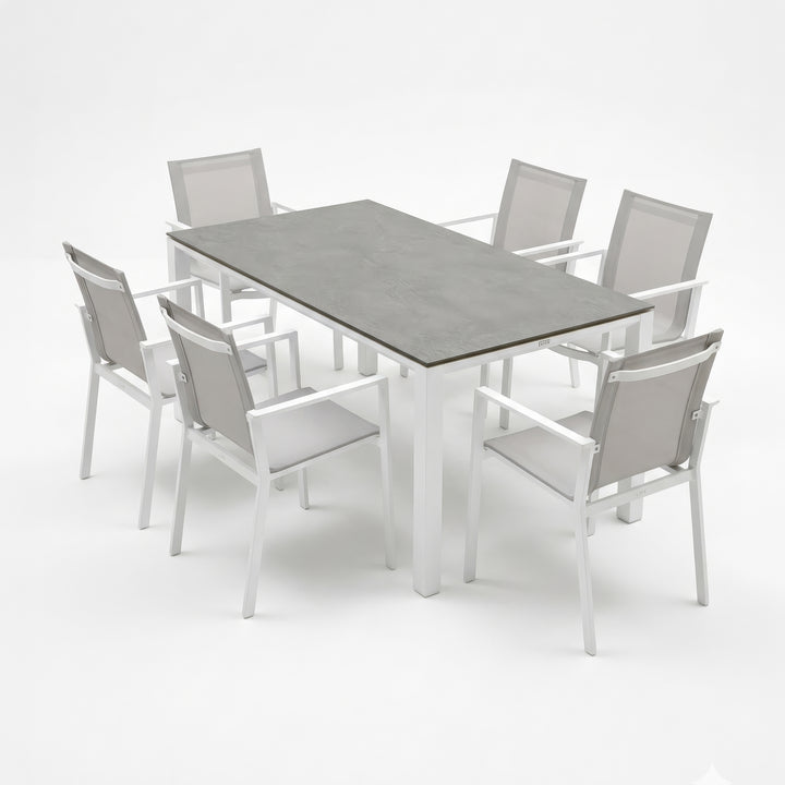 Primavera 7-Piece Dining Sets, White