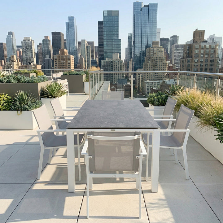 Primavera 7-Piece Dining Sets, White