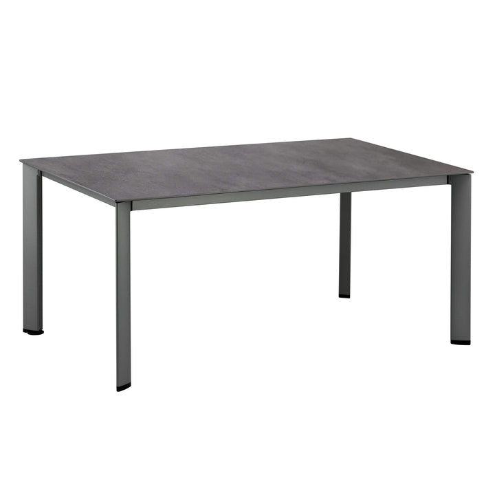Reno 7-Piece Dining Set iron gray anthracite 63x37 inch weatherproof wrought iron dining table only