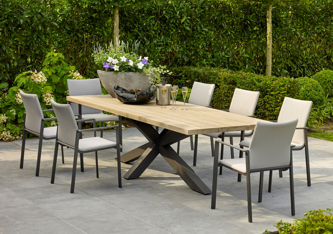 Timor Table Timor 90” x 40” Teak Top Dining Table – KETTLER USA