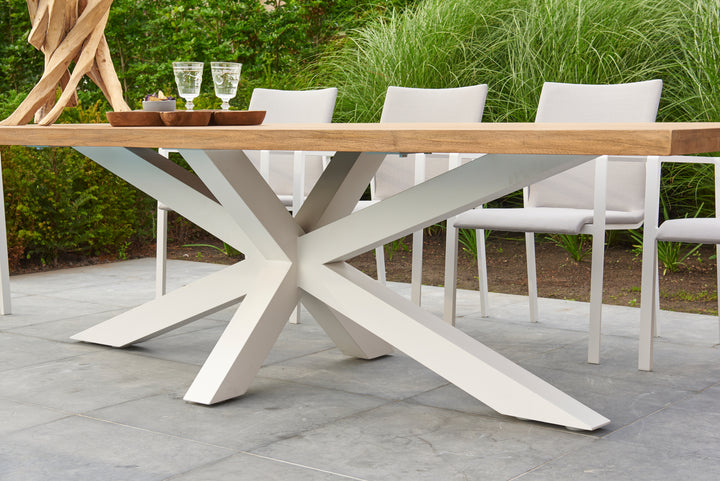 Timor 90x40-inch Teak Top Dining Table