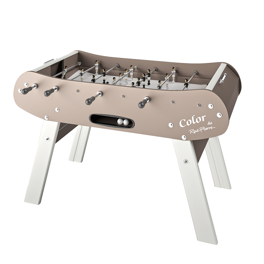 This Premium French-Made Foosball Table includes everything you need to get started and makes an attractive addition to any home game space.