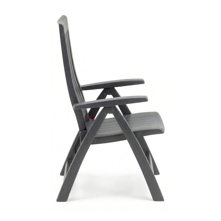 Roma 7-Piece Resin Dining Set, Anthracite