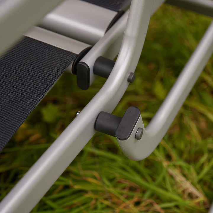 Paradiso 3-Seater Reclining Swing/Daybed - Silver/Anthracite