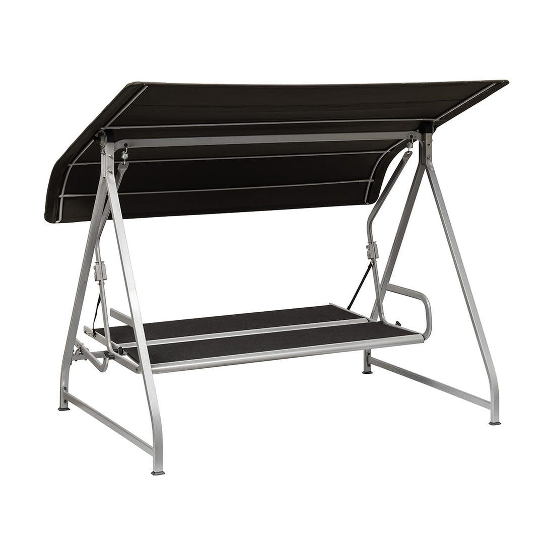 Paradiso 3-Seater Reclining Swing/Daybed - Silver/Anthracite