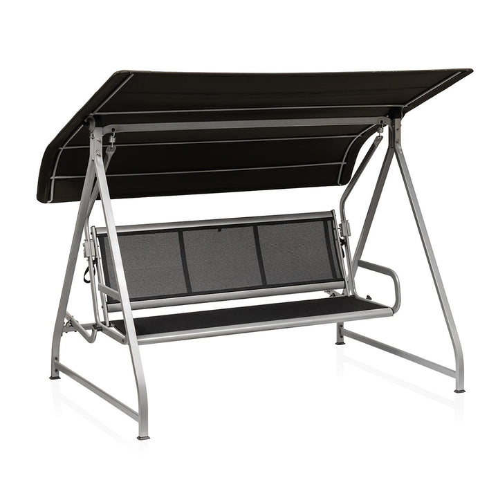 Paradiso 3-Seater Reclining Swing/Daybed - Silver/Anthracite