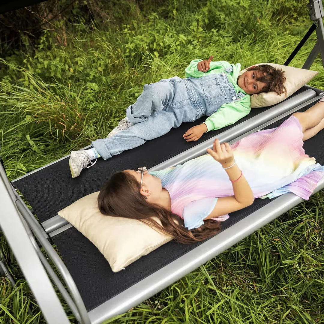 Paradiso 3-Seater Reclining Swing/Daybed - Silver/Anthracite