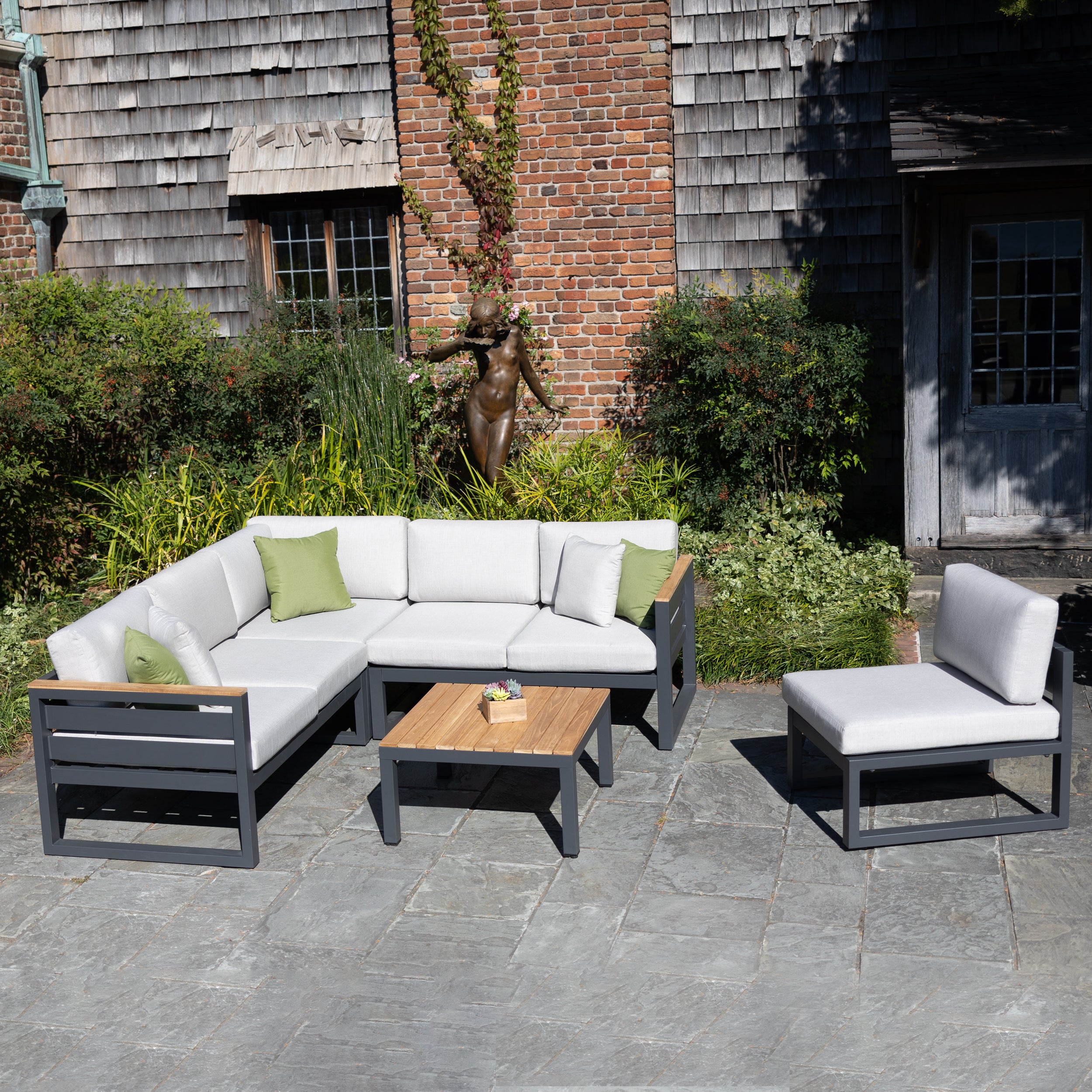 Mix and match the Elba Comfort Collection pieces to create the perfect combination for your patio space.