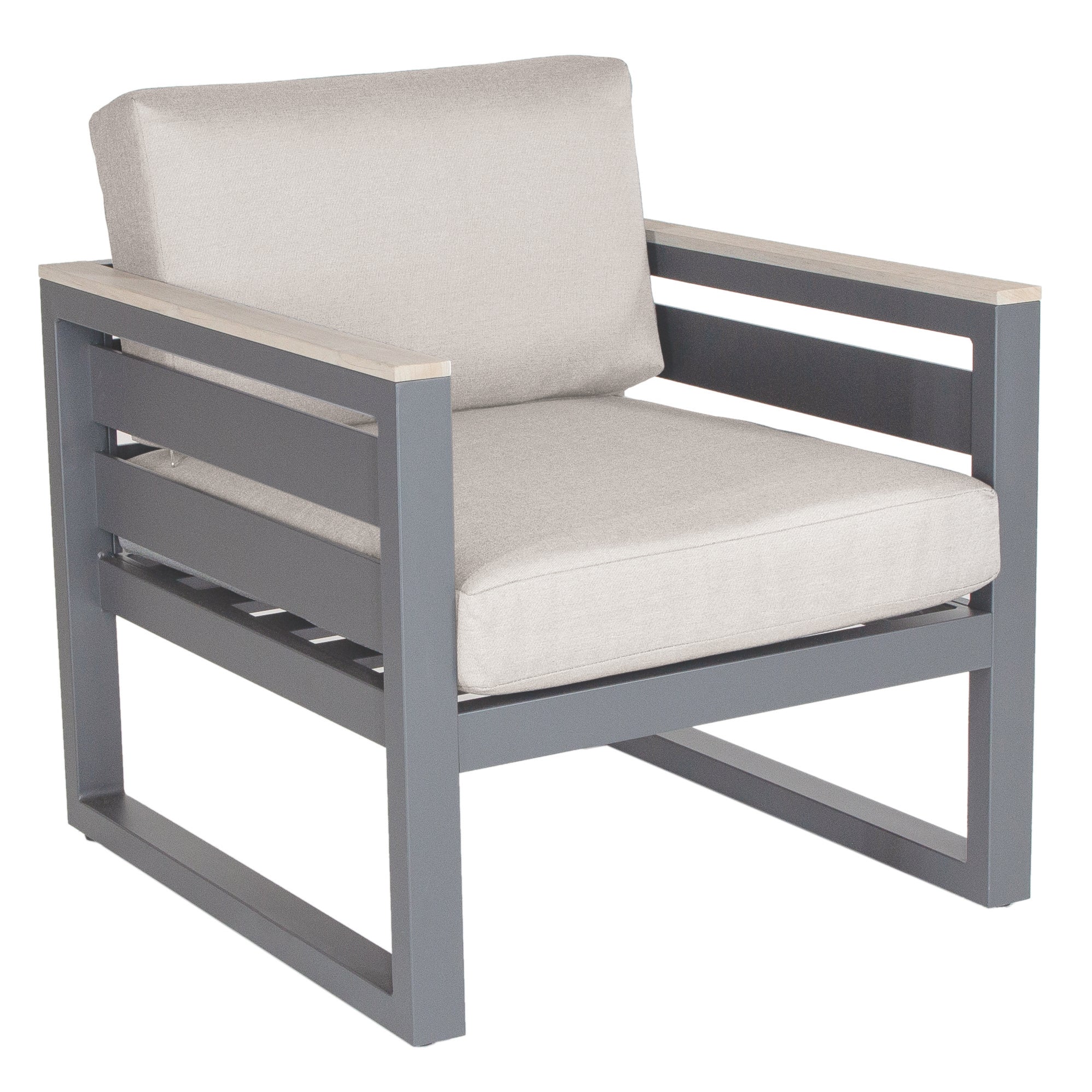 Elba Comfort Lounge Chair With Teak Armrests