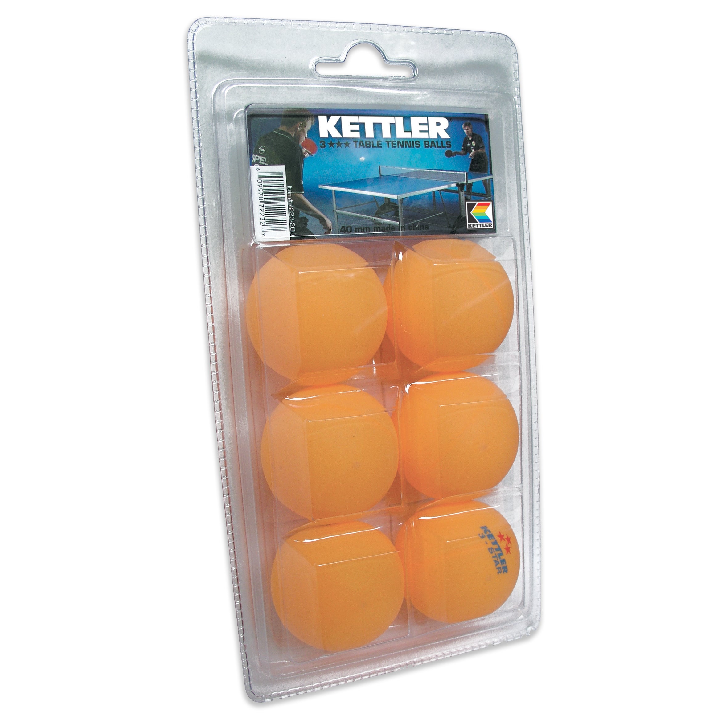 Kettler orange 3-star balls six pack