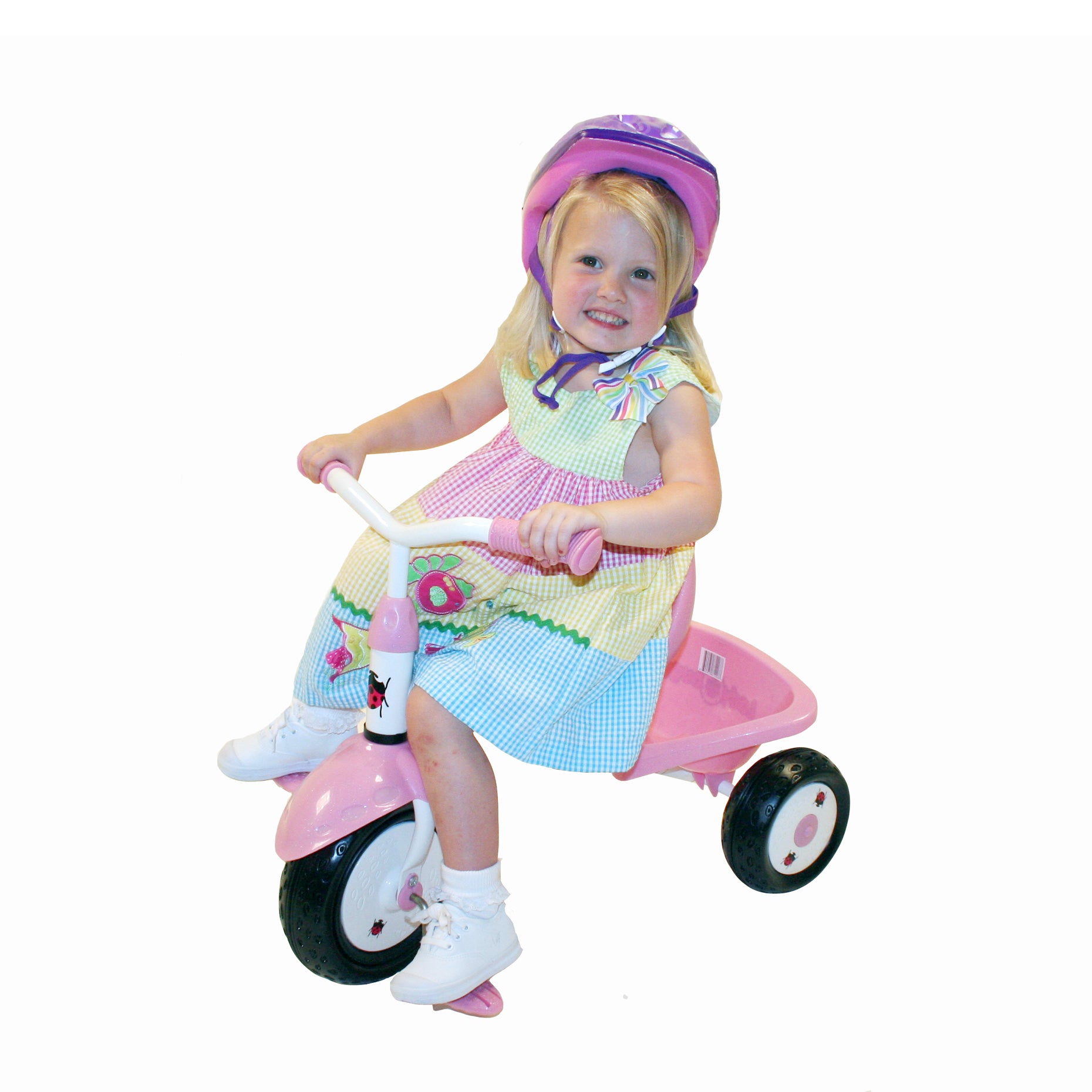 KETTLER Ladybuggy Folding Tricycle with little girl.