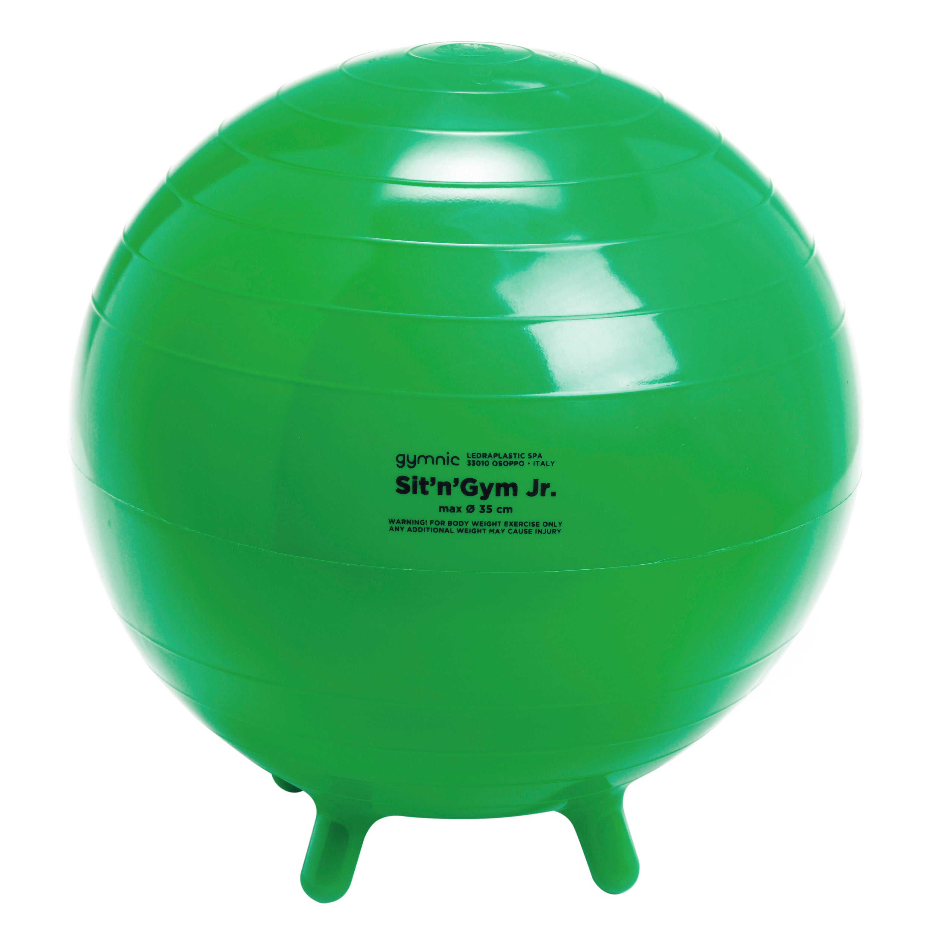 The Sit’n’Gym Jr. ball is designed for children and is widely used in primary schools. It provides the beneficial effects of a correct posture through dynamic sitting and increases the child’s attention span and concentration. Its small feet prevent the ball from rolling away.