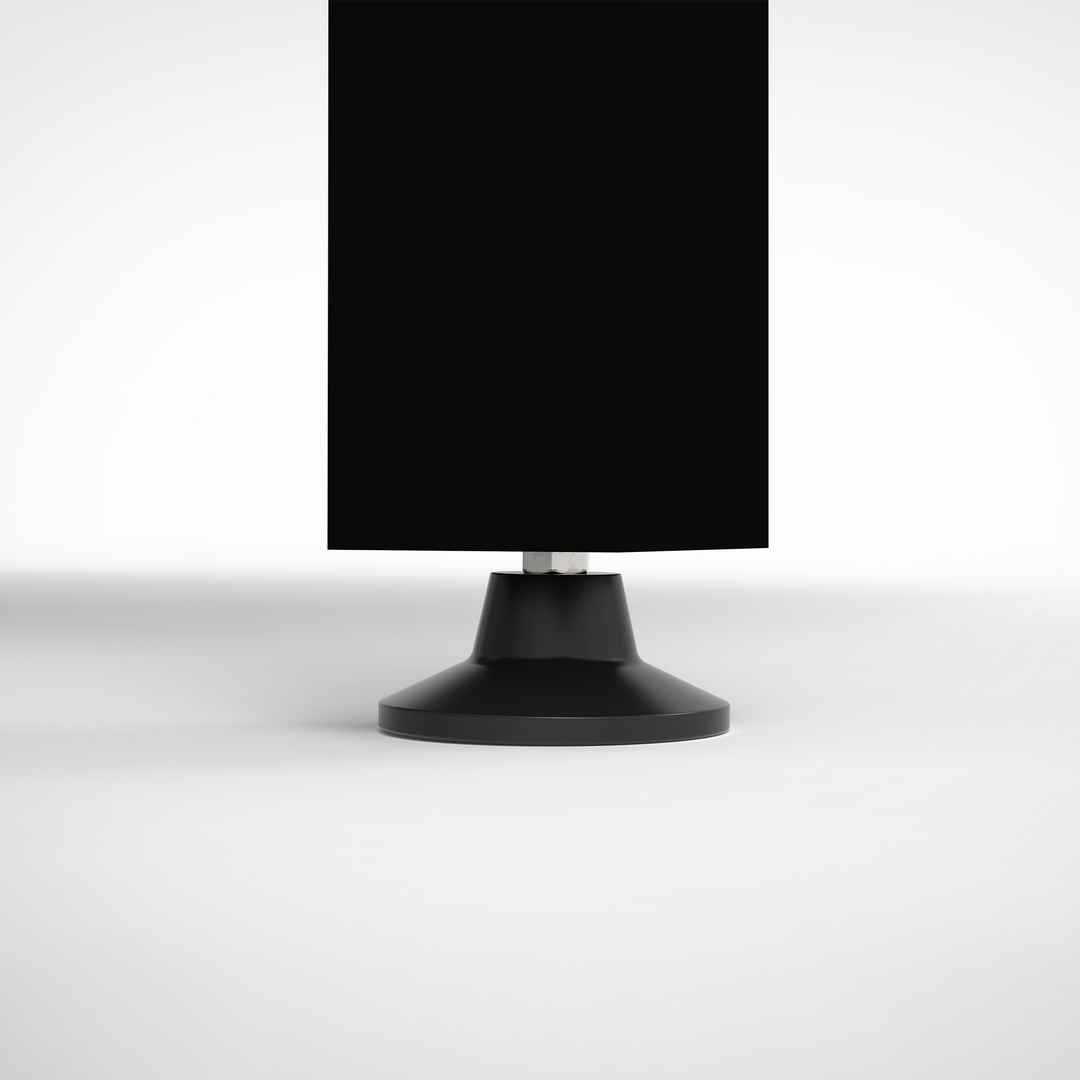 STAG Atmos Outdoor Foosball Table with black pedestal base on a light background