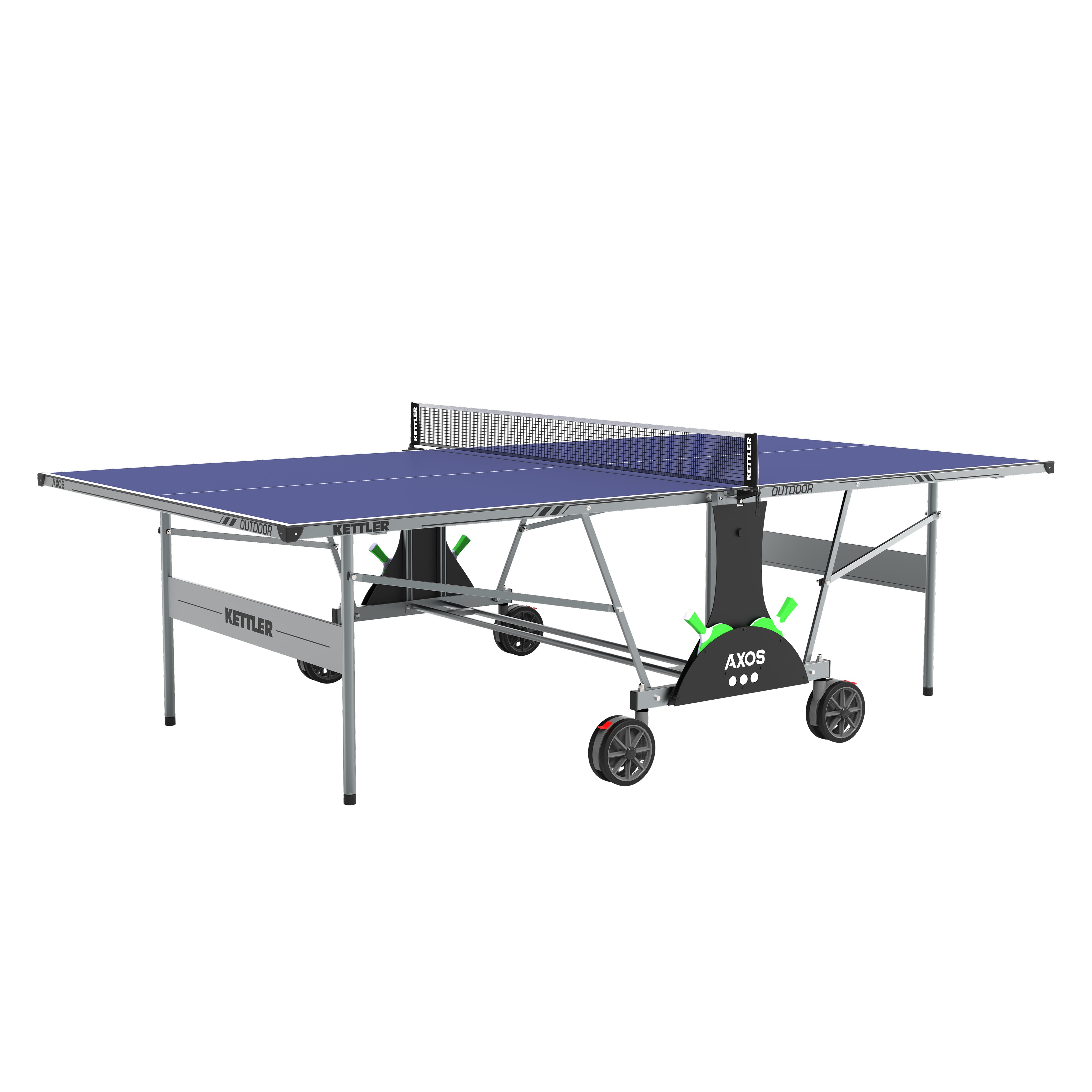 Axos Outdoor Table Tennis Table 2-Player Bundle