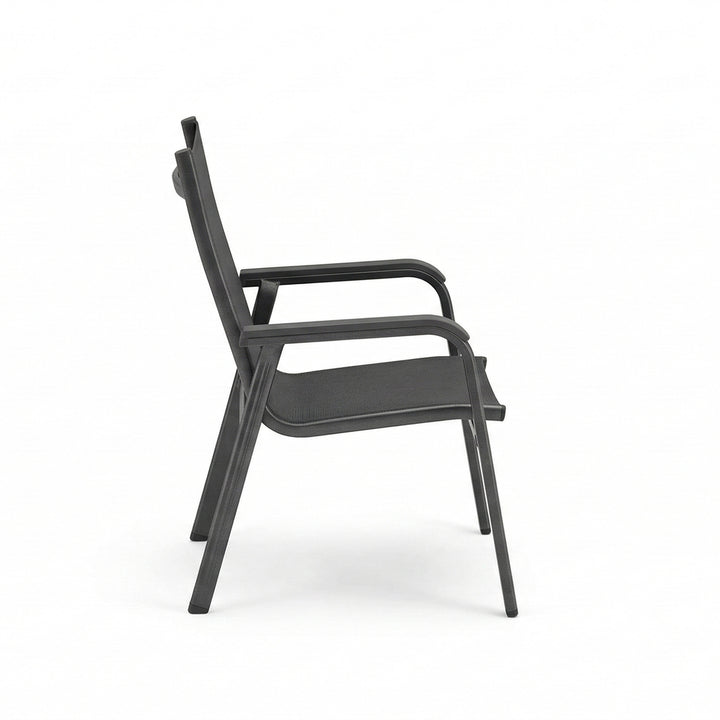 Basic Plus K/D Stack Chair, Anthracite