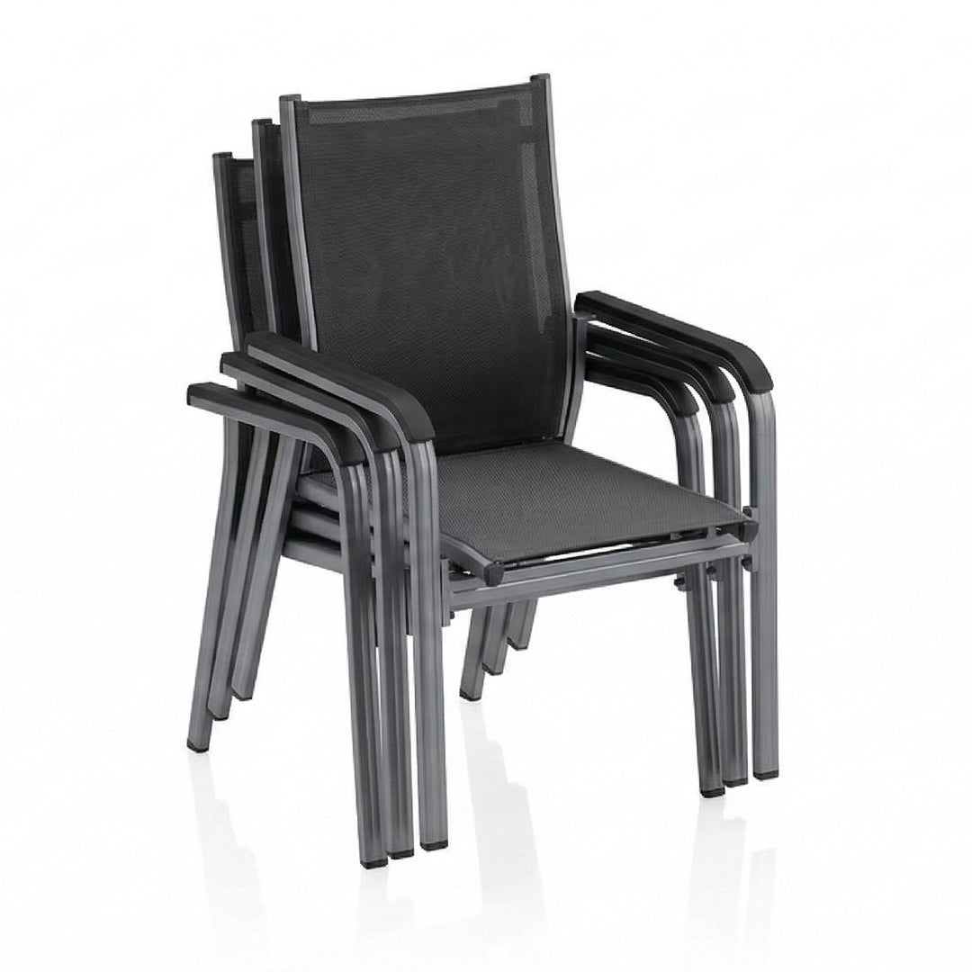 Basic Plus K/D Stack Chair, Anthracite