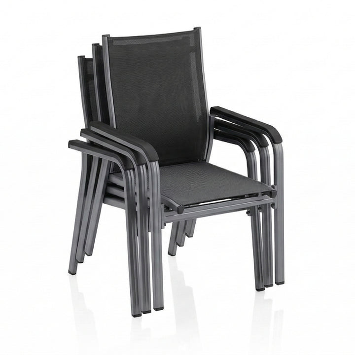 Basic Plus K/D Stack Chair, Anthracite