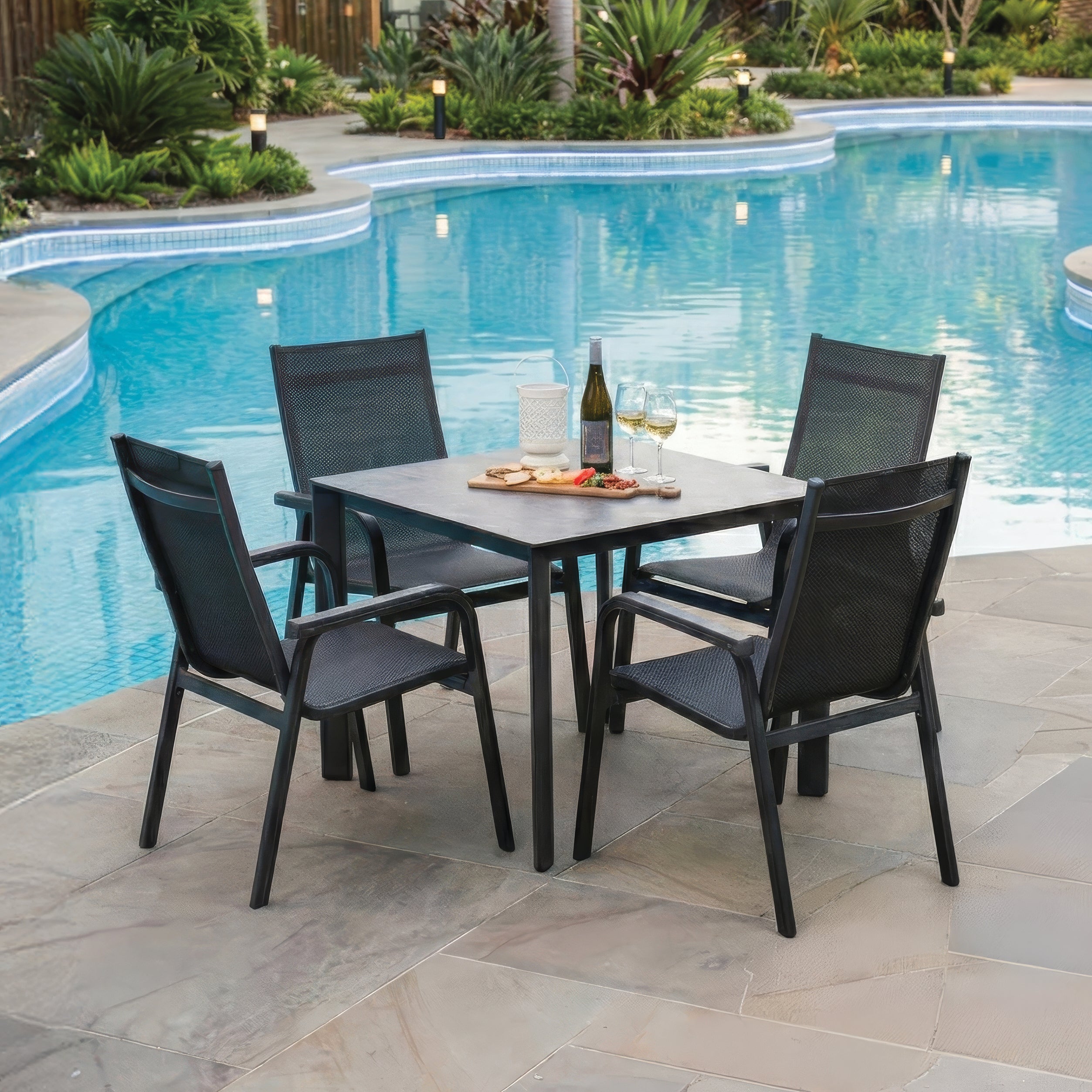 Basic Plus Stackable Arm Chair - Set Of 4 – KETTLER USA