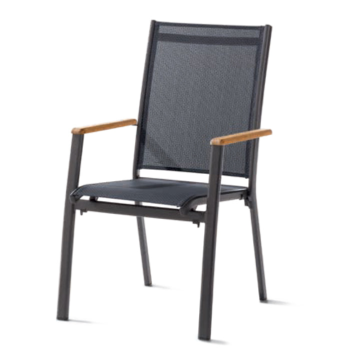 Cadiz Stackable Arm Chairs - Set Of 4