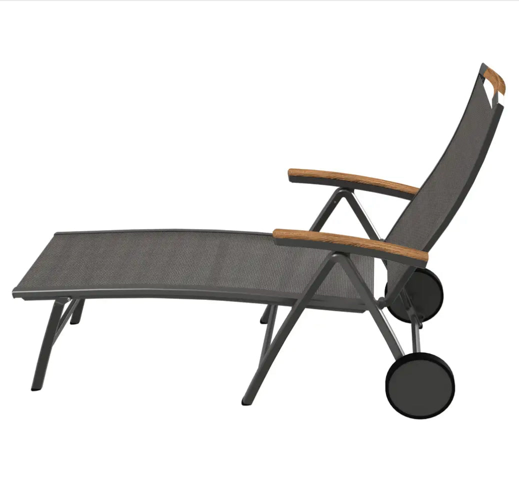 Catena Wheeled Folding Lounge Chair