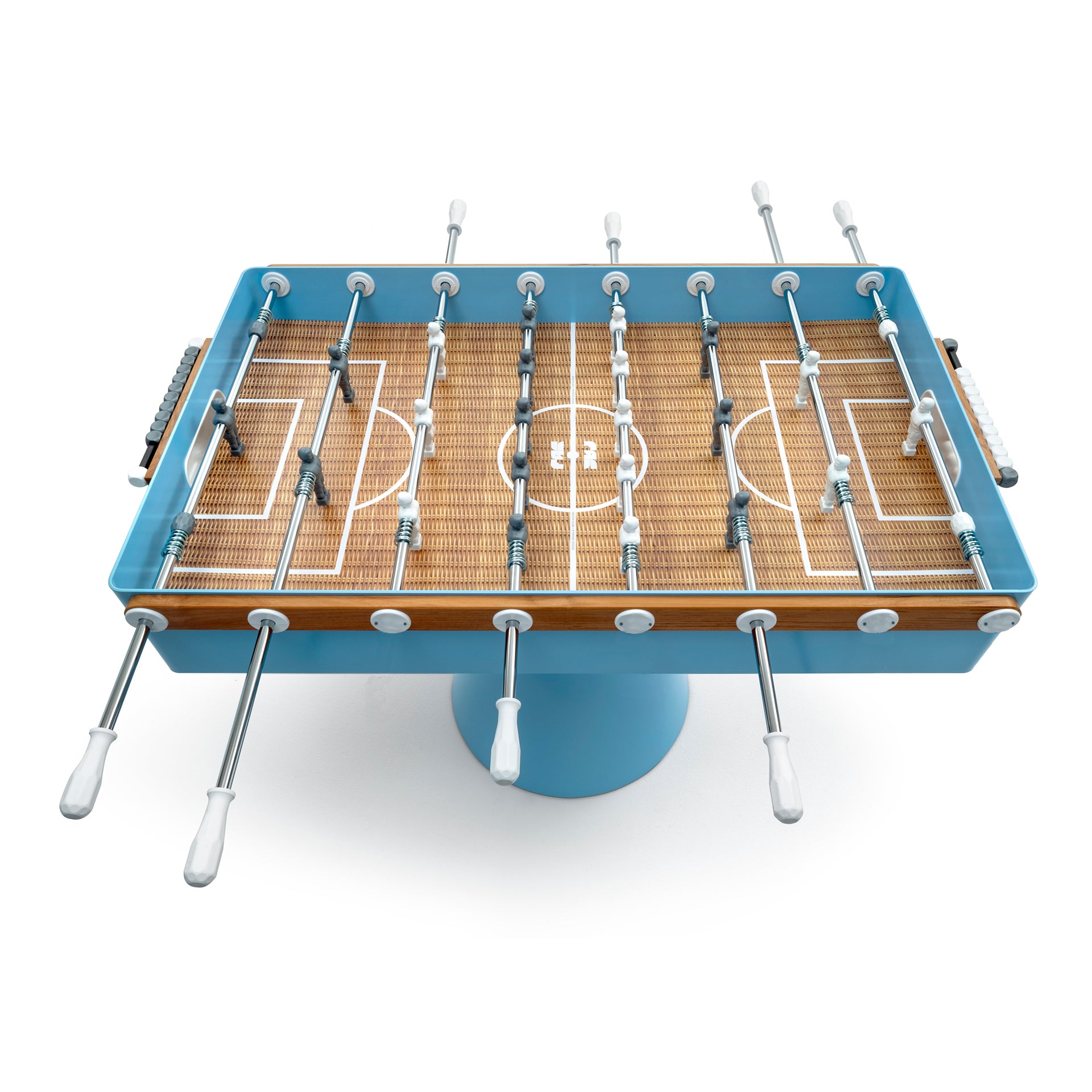 Ciclope blue foosball table top view 2