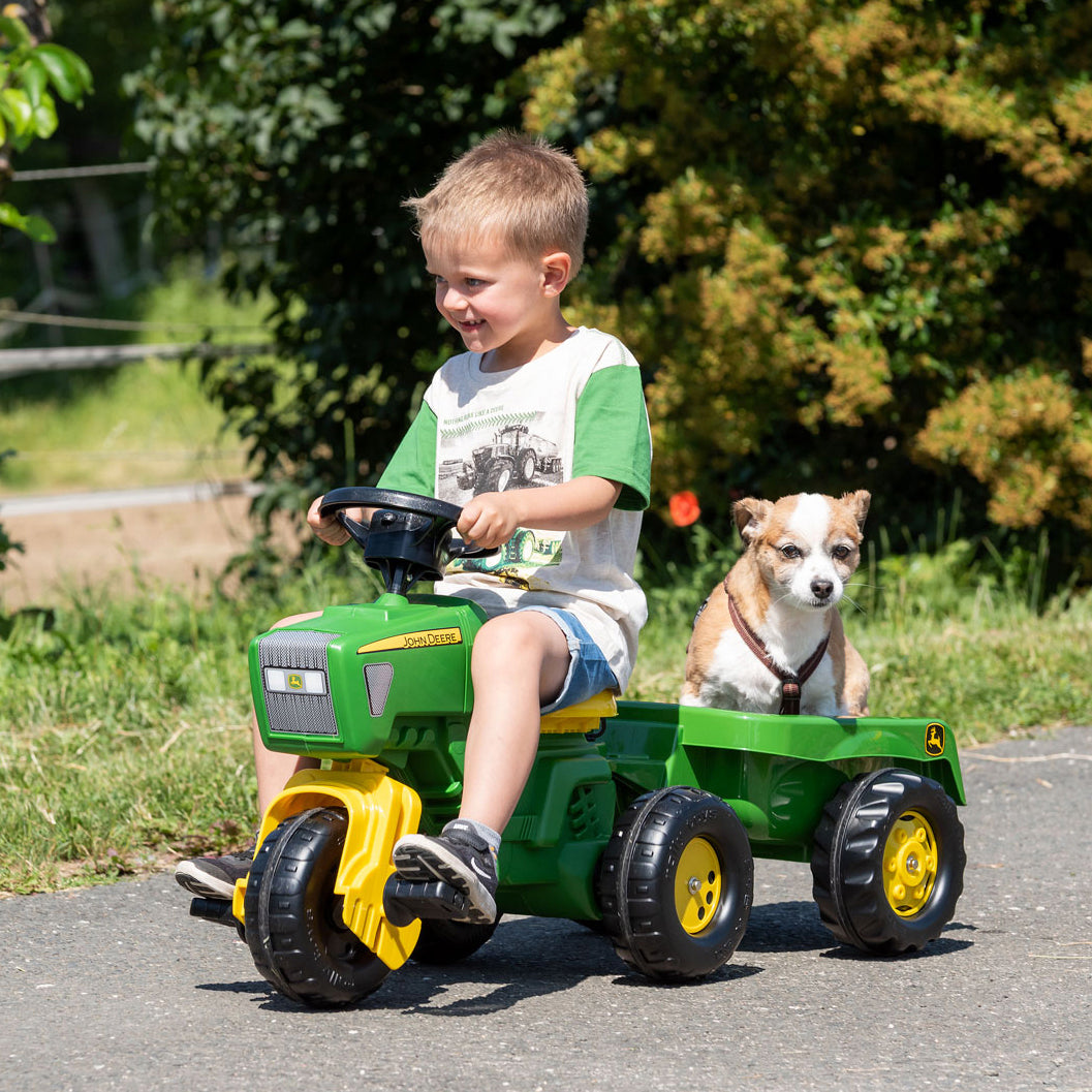John Deere by Rolly Toys pedal vehicles and ride-ons provide kids with endless opportunity for creative and imaginative active play.
