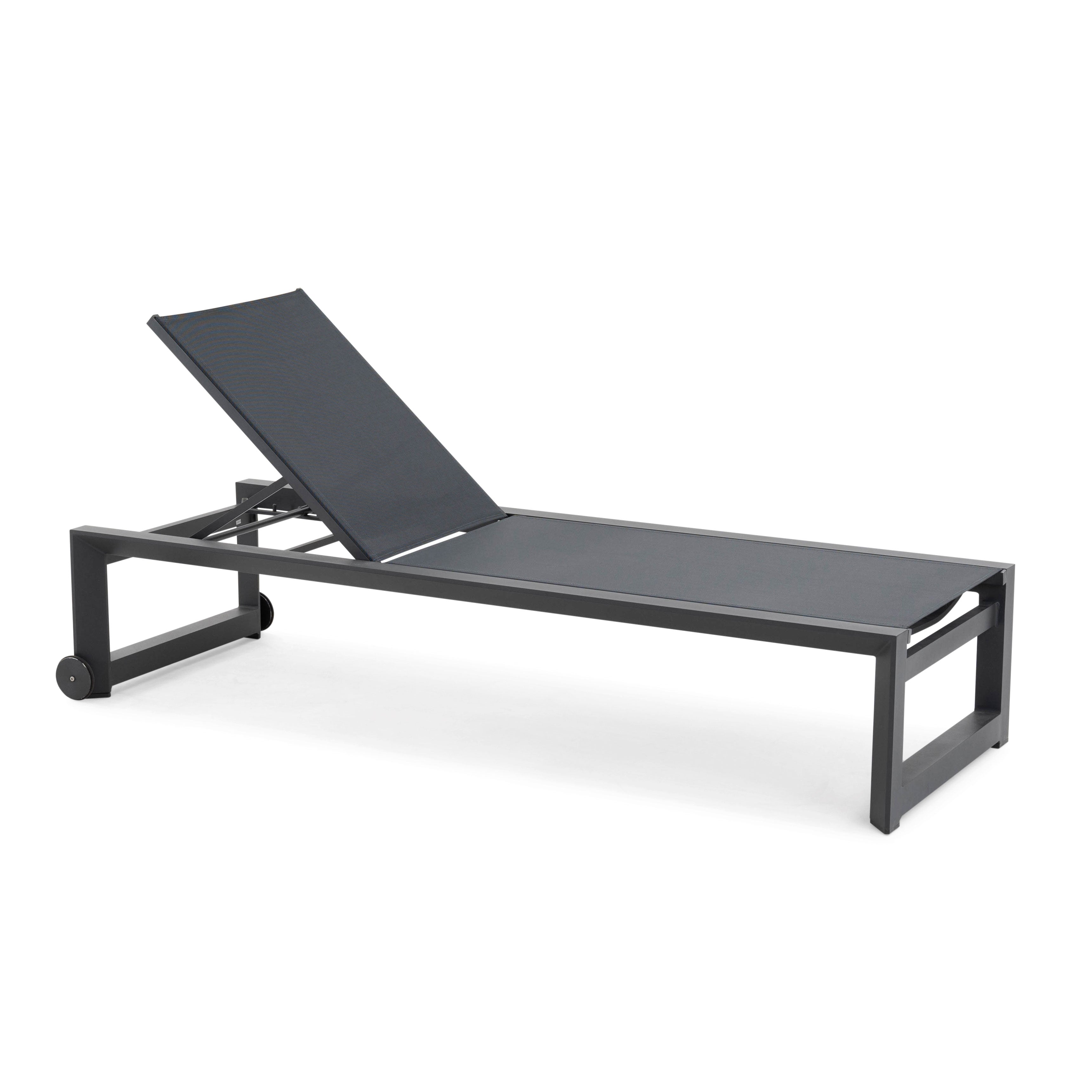 Delta High Multi-Position Aluminum Lounger Set of 2