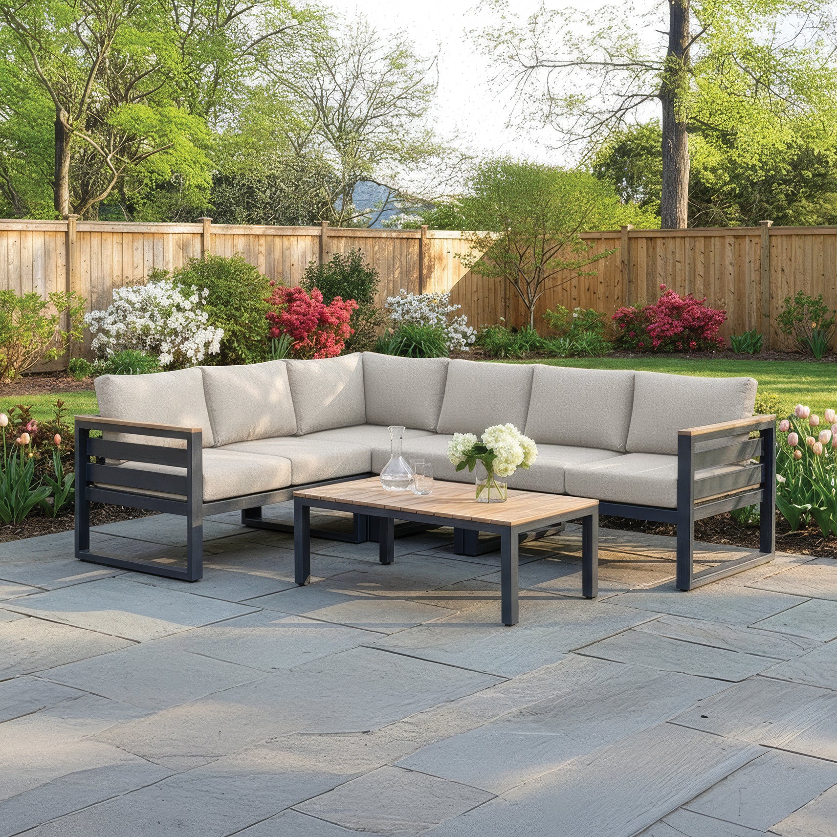 Elba Comfort 90° Corner Chair With Sunbrella Cushions – KETTLER USA