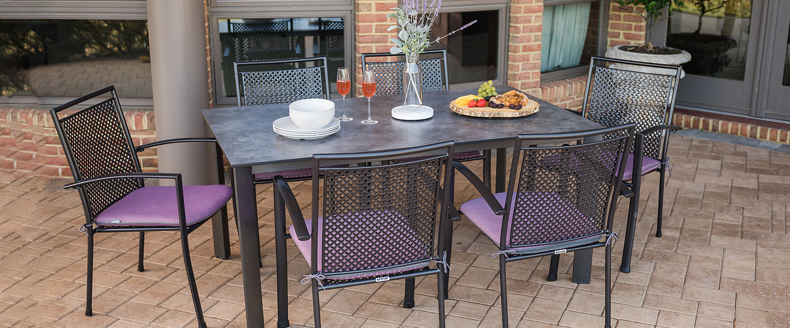 Reno 7-Piece Dining Set with High Pressure Laminate one-piece table top that resists scratching & chipping and has Unique 3-layer construction makes it one of the most durable surfaces on the market