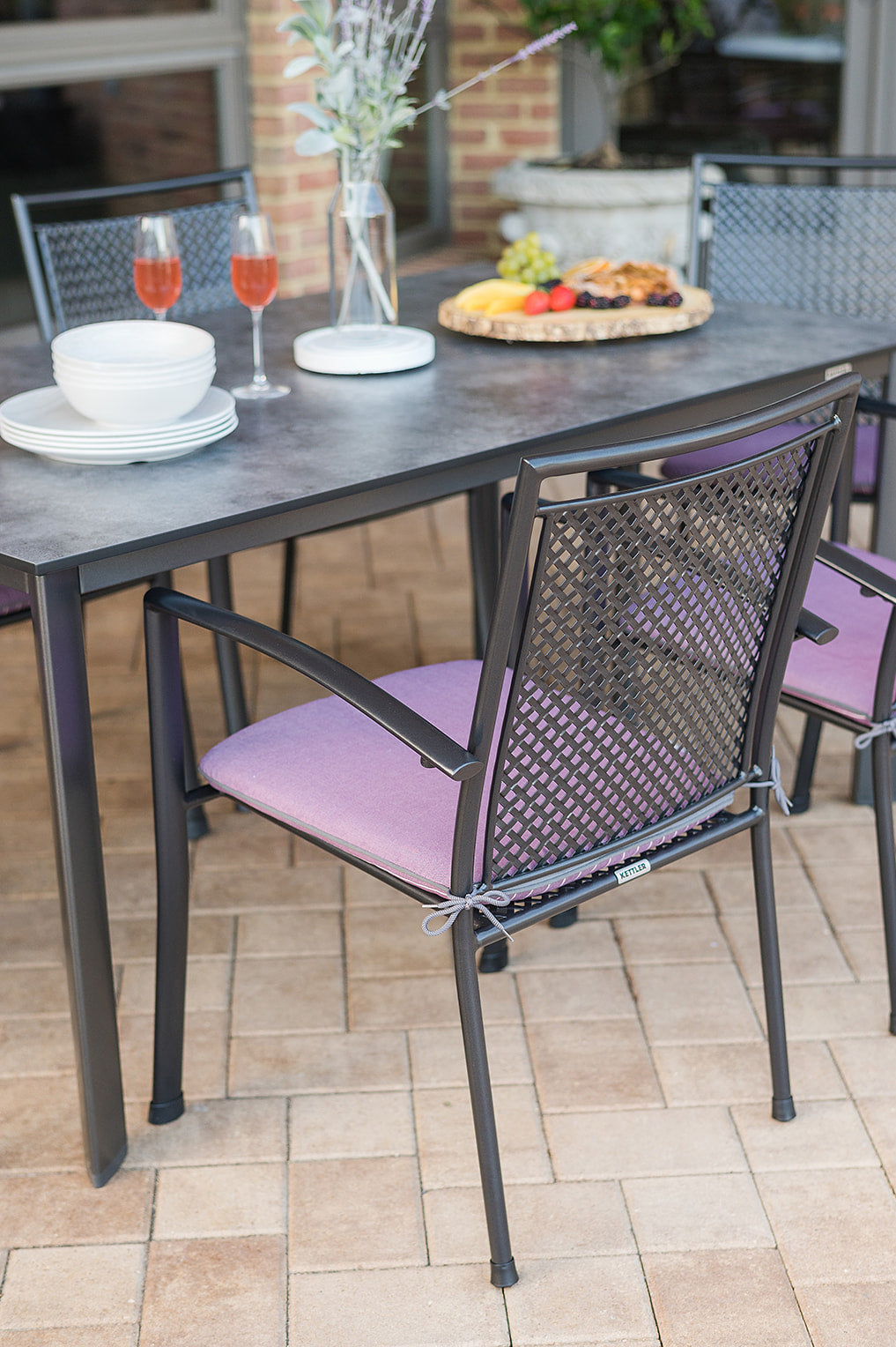 Reno Wrought Iron Arm Chair - Set Of 4 – KETTLER USA
