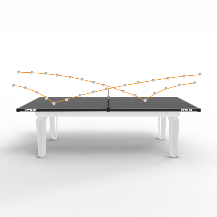 KETTLER Outdoor Conversion Top displayed on a gray table with white legs and a central support
