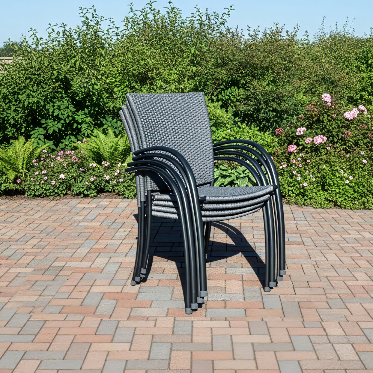 Pilano Woven 5-Piece Wrought Iron Dining Set – KETTLER USA