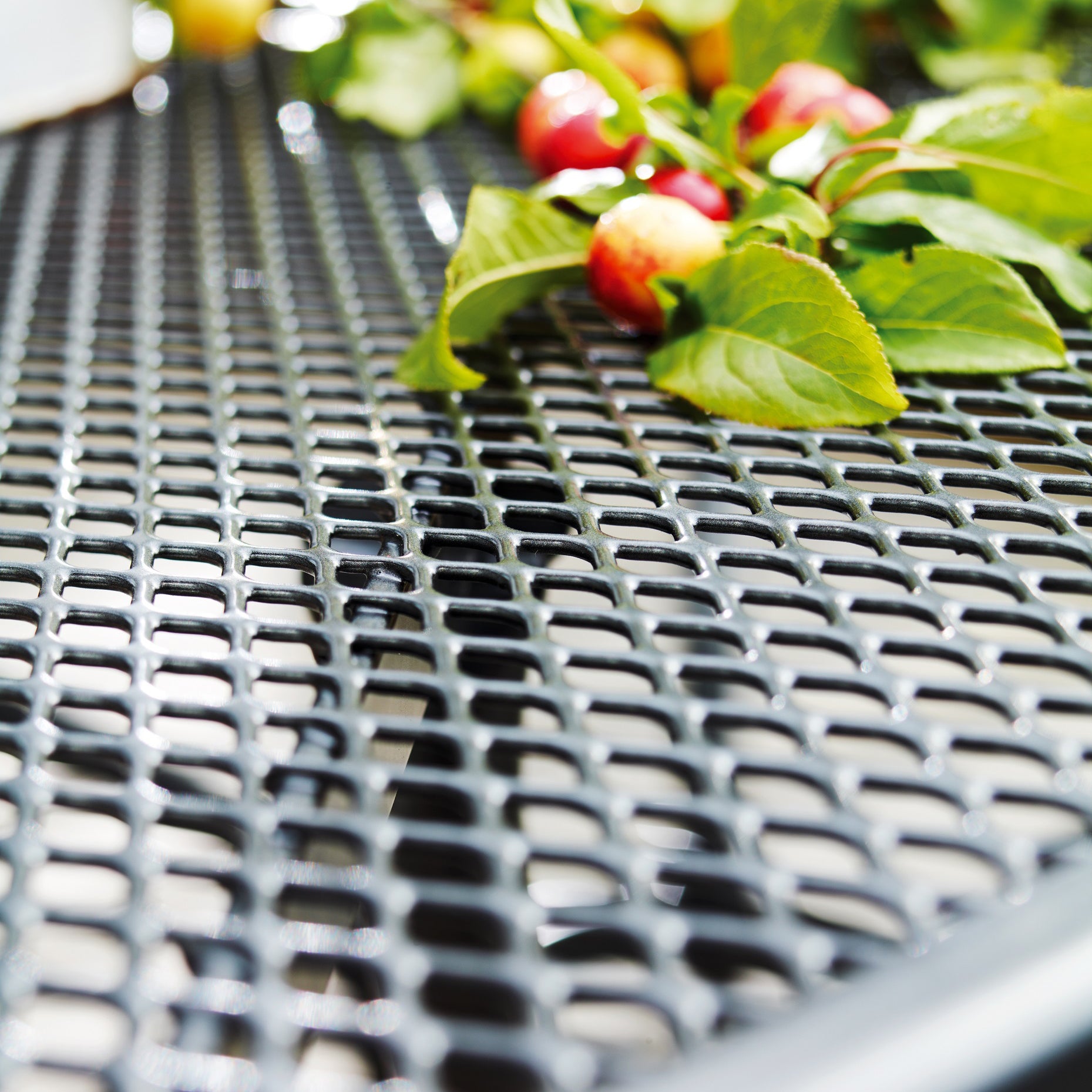 Mesh Top Table close up
