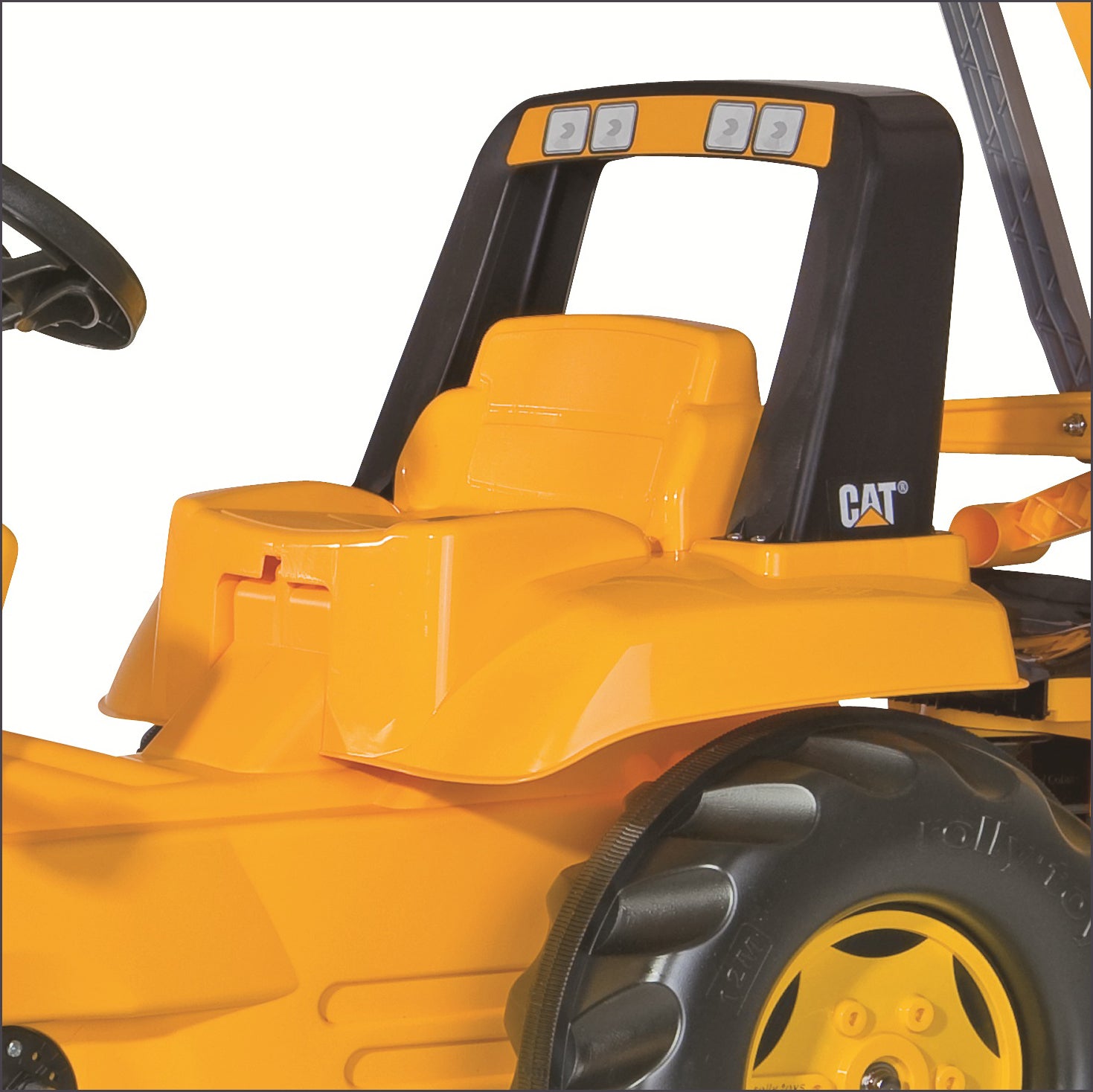 Ride On - CAT Front Loader w/ Backhoe Pedal Tractor – Marin Backyards