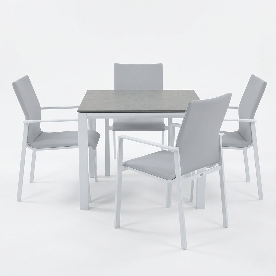 Sense 5-Piece Dining Set, White