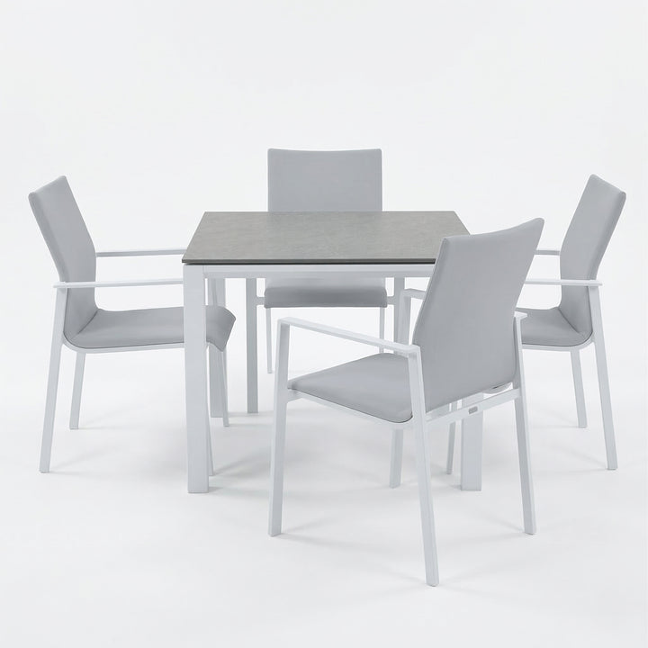 Sense 5-Piece Dining Set, White