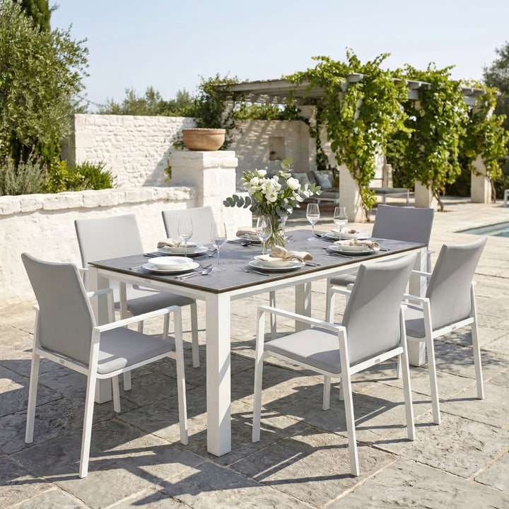 Sense 7-Piece Dining Set, White