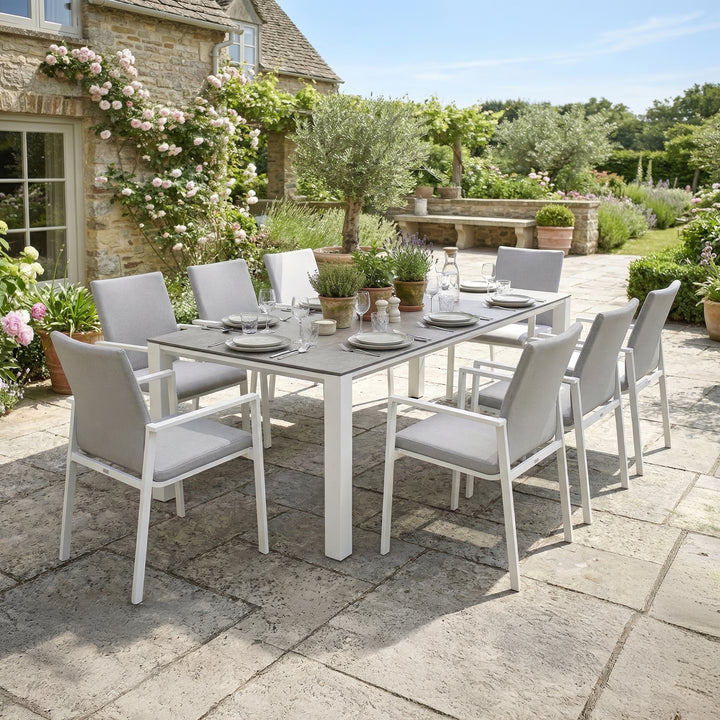 Sense 9-Piece Dining Set, White