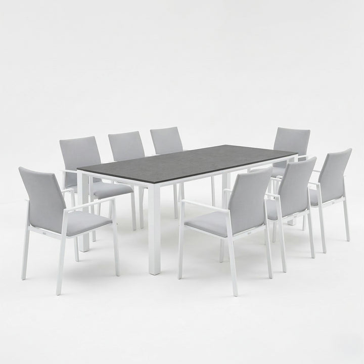 Sense 9-Piece Dining Set, White